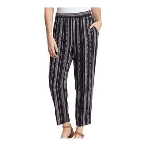 Jessica Simpson Women's Black Palazzo Cadie Crop Pants Size Large